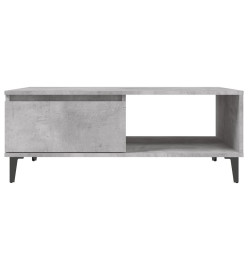 Table basse Gris béton 90x60x35 cm Aggloméré