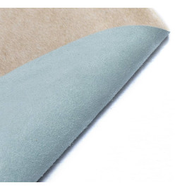 Tapis en peau de vache véritable 150 x 170 cm Beige