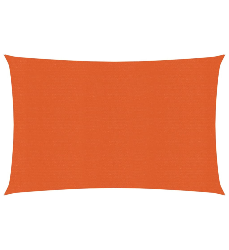 Voile d'ombrage 160 g/m² Orange 2,5x4 m PEHD