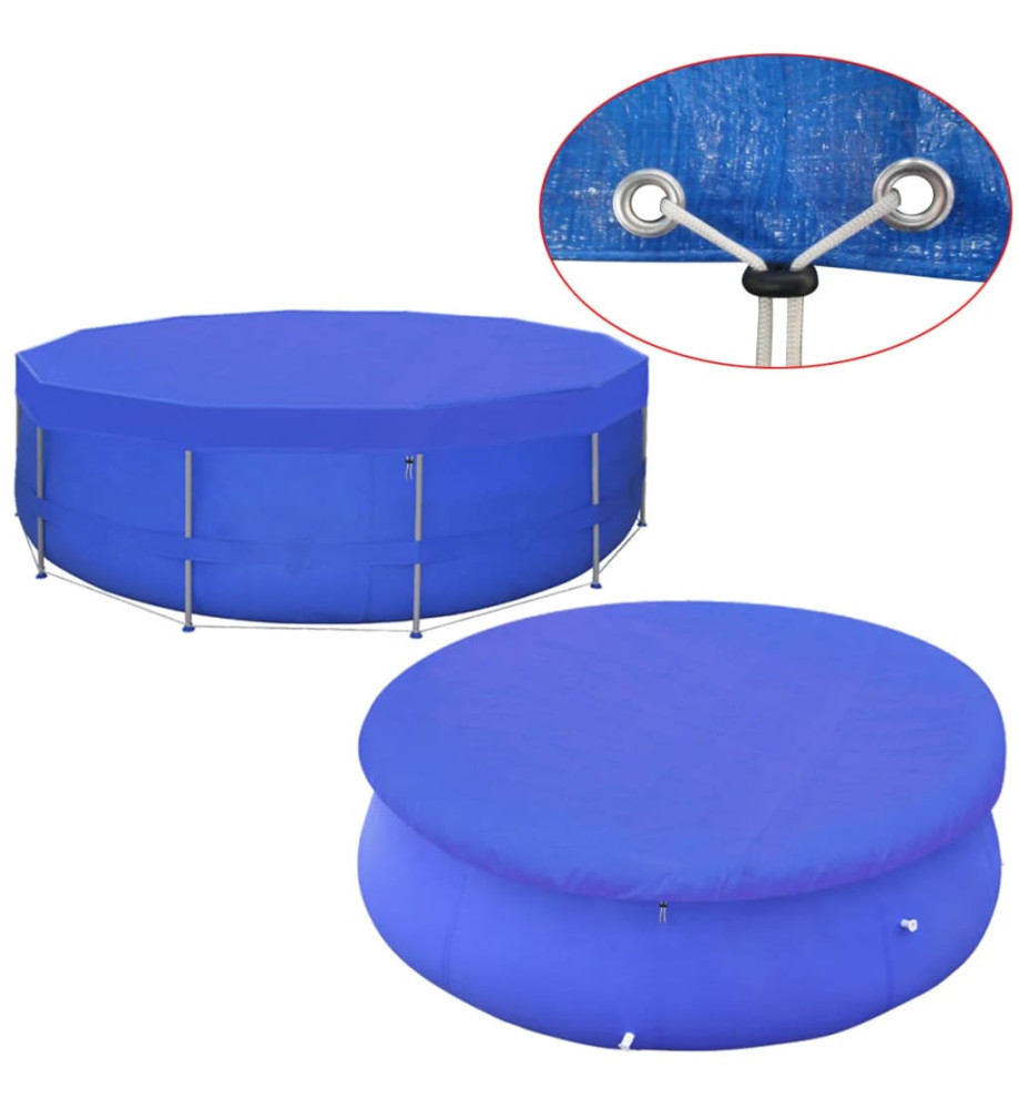 Couverture de piscine PE Ronde 460 cm 90 g/m²