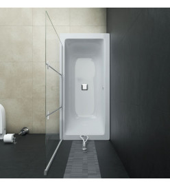 Cabine de douche pliable 3 panneaux ESG 130x138 cm