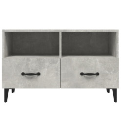 Meuble TV Gris béton 80x36x50 cm Bois d'ingénierie