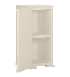 Armoire plastique 40x43x85,5 cm design bois glace à la vanille