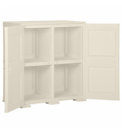 Armoire plastique 79x43x85,5 cm design bois glace à la vanille