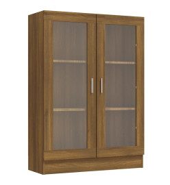 Armoire à vitrine Chêne marron 82,5x30,5x115cmBois d'ingénierie