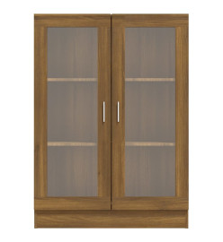 Armoire à vitrine Chêne marron 82,5x30,5x115cmBois d'ingénierie