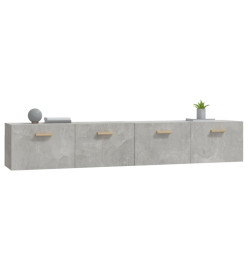 Armoires murales 2 pcs Gris béton 100x36,5x35 cm