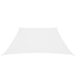 Voile de parasol Tissu Oxford trapèze 3/4x3 m Blanc