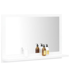 Miroir de salle de bain Blanc 60x10,5x37 cm Aggloméré