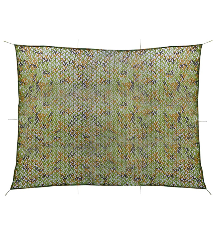 Filet de camouflage avec sac de rangement 2x4 m Vert