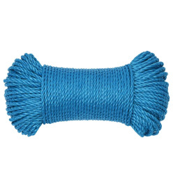 Corde de travail Bleu 3 mm 25 m Polypropylène