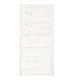 Porte de grange Blanc 100x1,8x204,5 cm Bois massif de pin