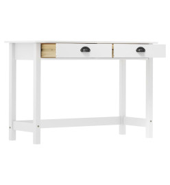 Table console Hill avec 2 tiroirs 110x45x74 cm Bois pin massif