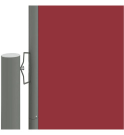 Auvent latéral rétractable Rouge 200x1200 cm