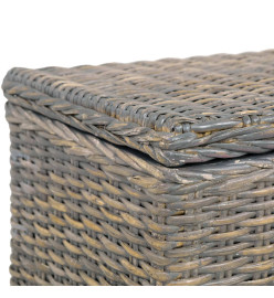 Boîte de rangement 120 cm Gris Rotin naturel kubu et manguier