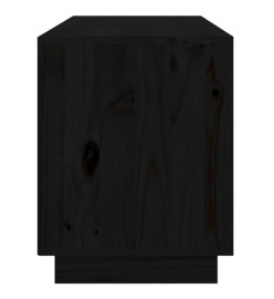 Meuble TV Noir 176x37x47,5 cm Bois de pin massif