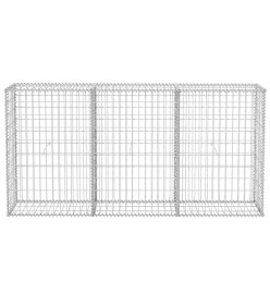 Panier de gabion Acier galvanisé 200x30x100 cm