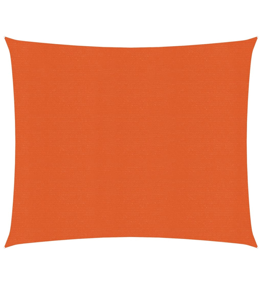 Voile d'ombrage 160 g/m² Orange 3,6x3,6 m PEHD