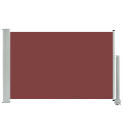 Auvent latéral rétractable de patio 60x300 cm Marron