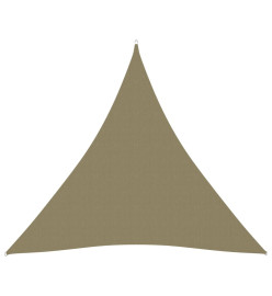 Voile de parasol Tissu Oxford triangulaire 3x3x3 m Beige