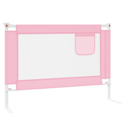 Barrière de sécurité de lit enfant Rose 90x25 cm Tissu