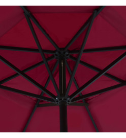 Parasol avec base portable Rouge