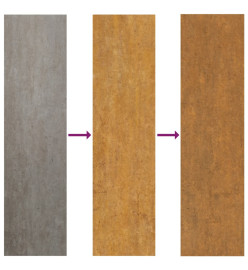 Jardinière 52x48x75 cm acier corten