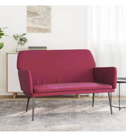 Banc Rouge bordeaux 108x79x79 cm Velours