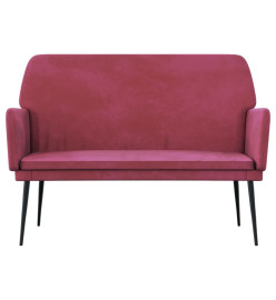 Banc Rouge bordeaux 108x79x79 cm Velours