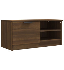 Meuble TV Chêne marron 80x35x36,5 cm Bois d'ingénierie