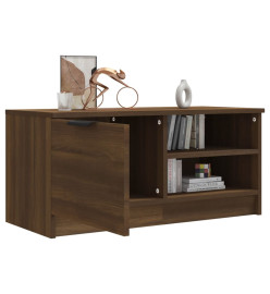 Meuble TV Chêne marron 80x35x36,5 cm Bois d'ingénierie