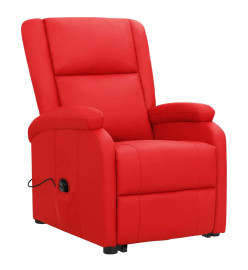 Fauteuil Rouge Similicuir