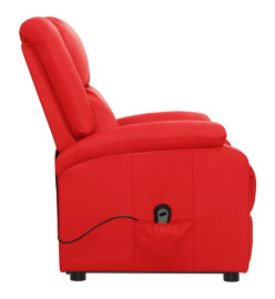 Fauteuil Rouge Similicuir