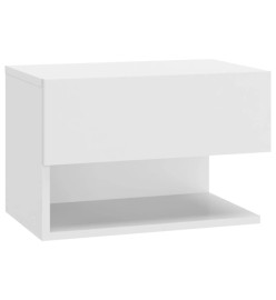 Table de chevet murale Blanc brillant