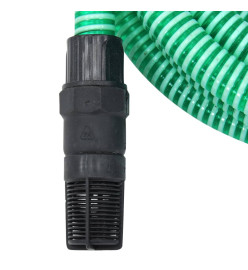 Tuyau d'aspiration avec raccords en PVC vert 1" 4 m PVC