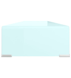 Meuble TV/Support pour moniteur 120x30x13 cm verre vert