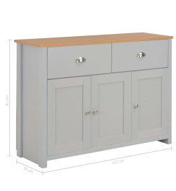 Buffet Gris 112 x 35 x 81 cm