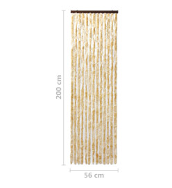 Moustiquaire Beige 56x200 cm Chenille