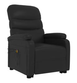 Fauteuil de massage Noir Similicuir