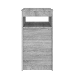 Armoire à tiroirs Sonoma gris 40x50x76 cm Bois d'ingénierie