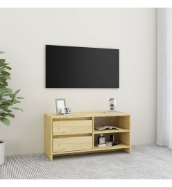 Meuble TV 80x31x39 cm bois de pin massif