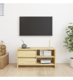 Meuble TV 80x31x39 cm bois de pin massif