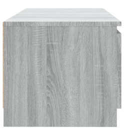 Meuble TV avec lumières LED Sonoma gris 140x40x35,5 cm