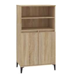 Buffet haut Chêne sonoma 60x36x110 cm Bois d'ingénierie