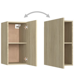 Meubles TV 2 pcs Chêne sonoma 30,5x30x60 cm Aggloméré