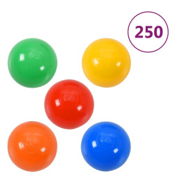 Tunnel de jeu pour enfants avec 250 balles Multicolore