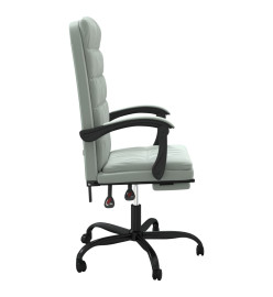 Fauteuil inclinable de bureau Gris clair Velours