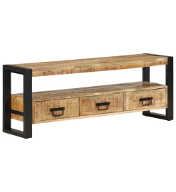 Meuble TV 120x30x45 cm Bois massif de manguier