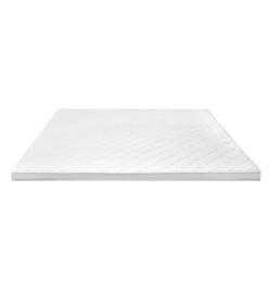 Sur-matelas 140 x 200 cm Mousse froide Profil d'œuf 6 cm