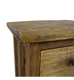 Table de chevet Bois de récupération massif 40 x 30 x 51 cm